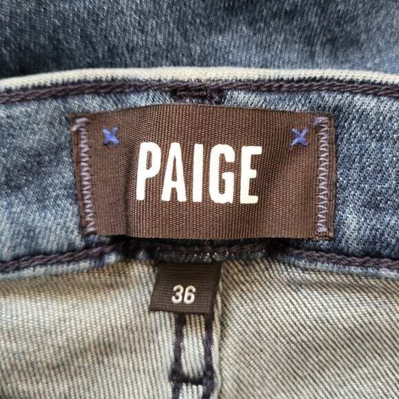 Paige Federal Vintage Slim Straight Jeans Jeremy Wash Men's Size 36 (RUNS LARGE) - Picture 5 of 7